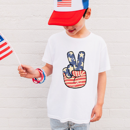 Patriotic Peace Tee