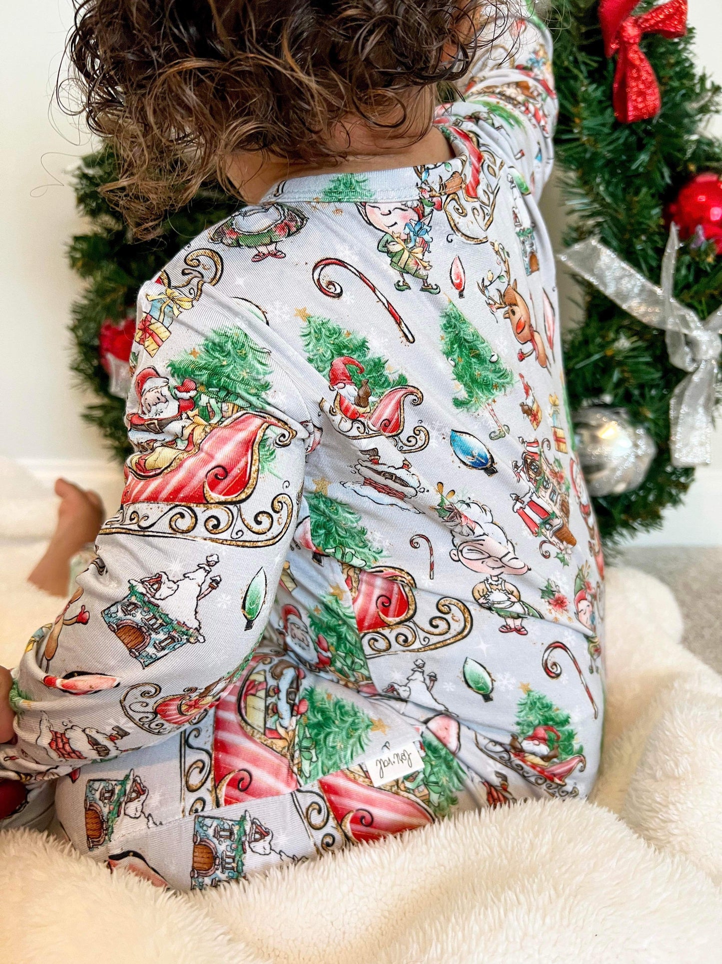 Sleigh All Day Zippered Footie