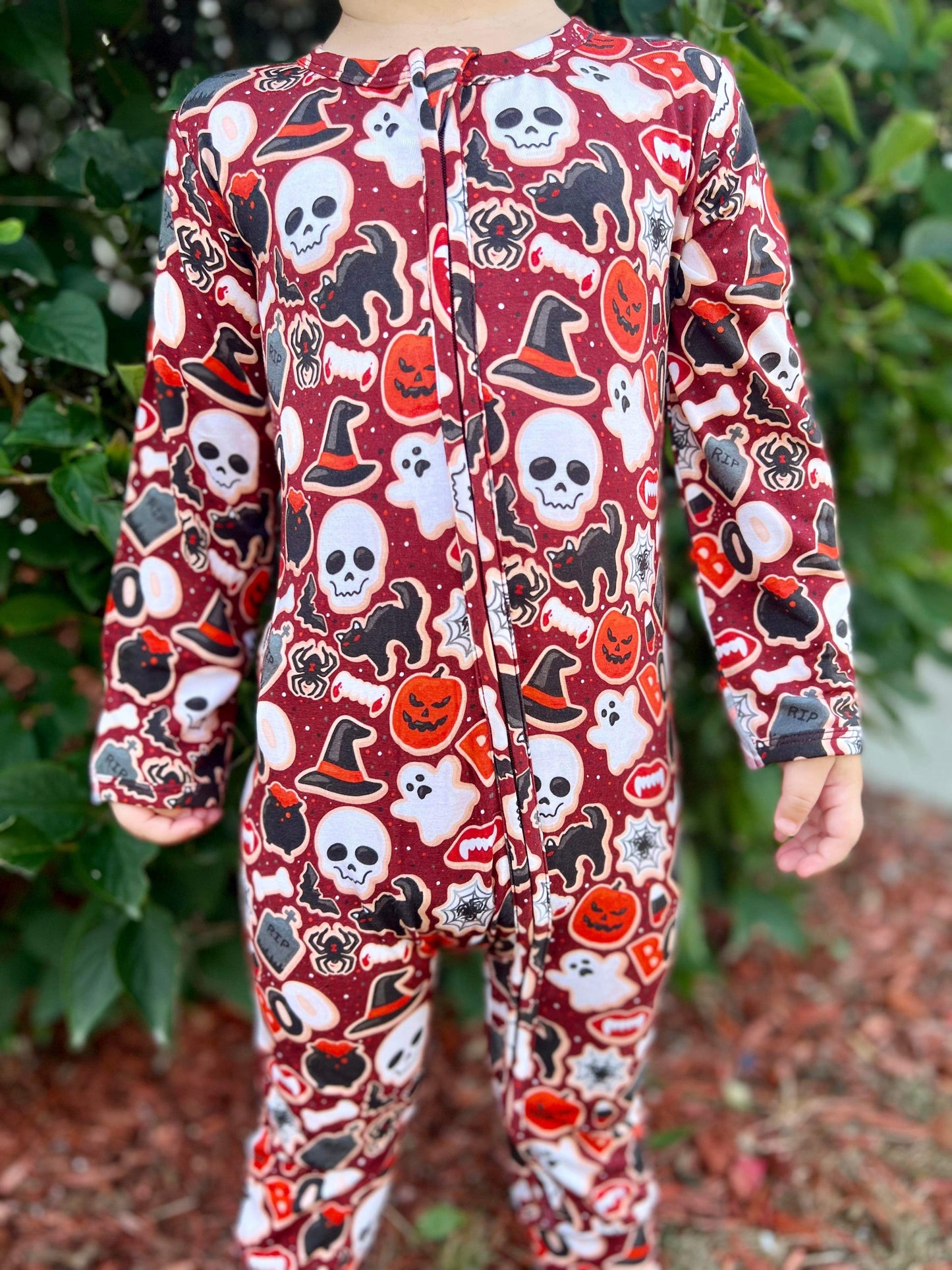 Spooky Soiree Zippered Footie