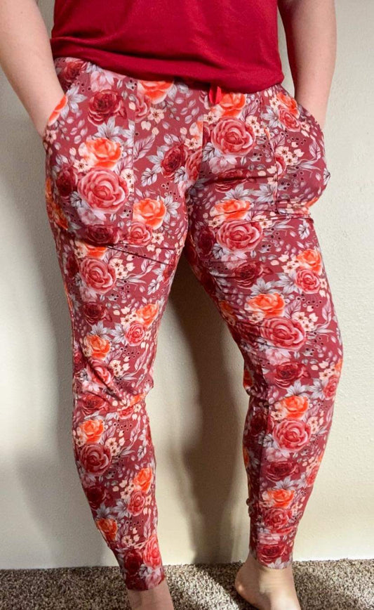 Rustic Rose Jogger Pants