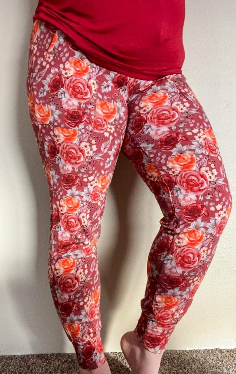 Rustic Rose Jogger Pants